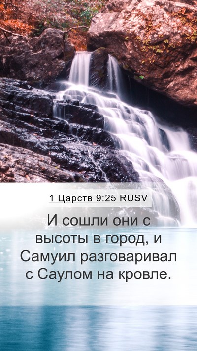1 Царств 9:25 RUSV Bible Verse Image