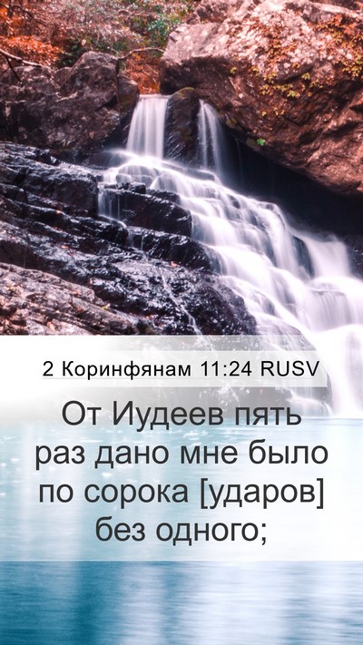 2 Коринфянам 11:24 RUSV Bible Verse Image