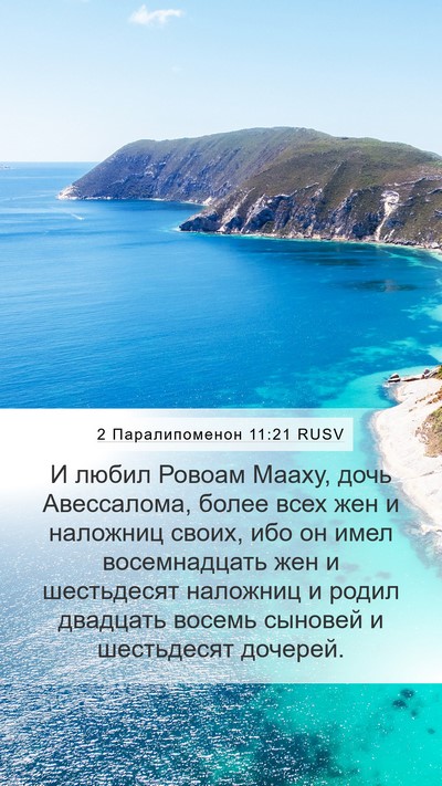 2 Паралипоменон 11:21 RUSV Bible Verse Image