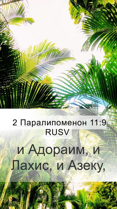 2 Паралипоменон 11:9 RUSV Bible Verse Image