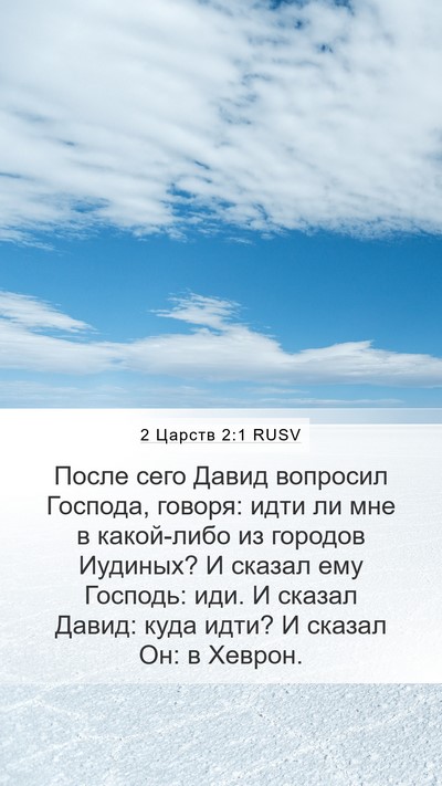 2 Царств 2:1 RUSV Mobile Phone Wallpaper - После сего Давид вопросил - Mobile Bible Verse Wallpaper