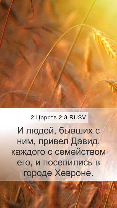 2 Царств 2:3 RUSV Bible Verse Image