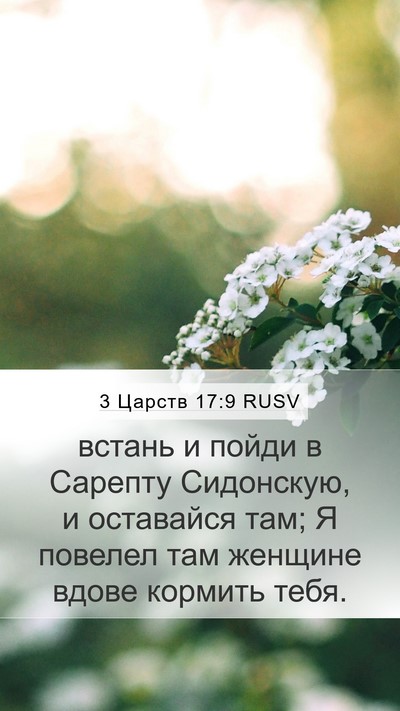 3 Царств 17:9 RUSV Bible Verse Image