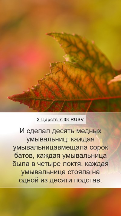 3 Царств 7:38 RUSV Bible Verse Image