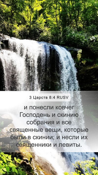 3 Царств 8:4 RUSV Mobile Phone Wallpaper - и понесли ковчег Господень - Mobile Bible Verse Wallpaper