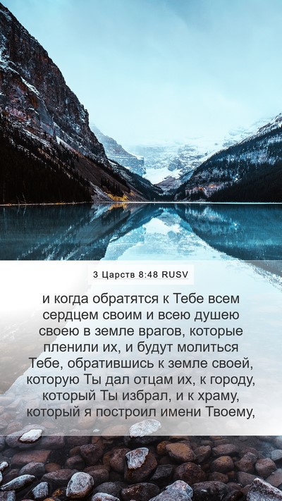 3 Царств 8:48 RUSV Bible Verse Image