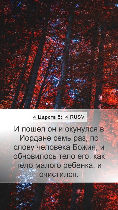 4 Царств 5:14 RUSV Bible Verse Image