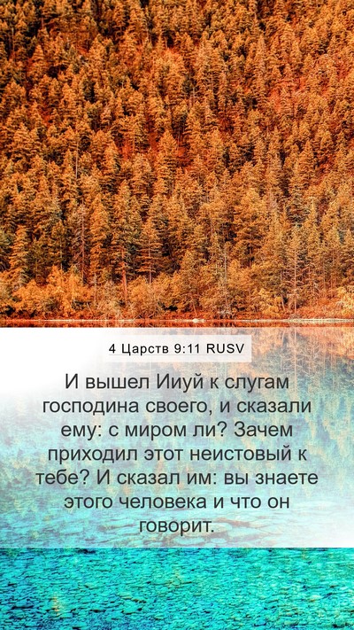 4 Царств 9:11 RUSV Bible Verse Image