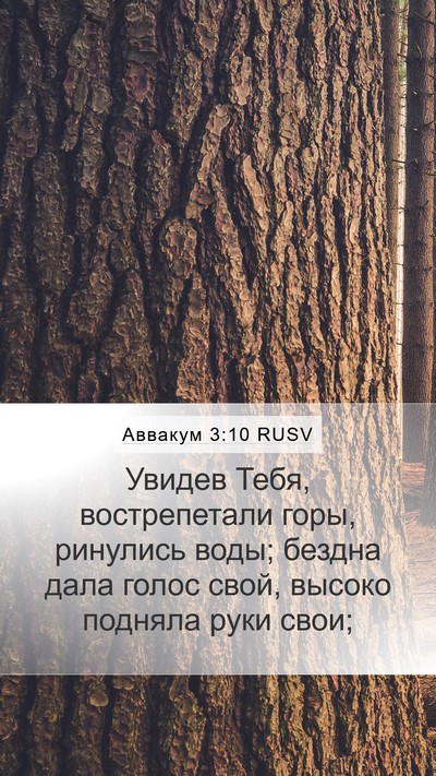 Аввакум 3:10 RUSV Bible Verse Image