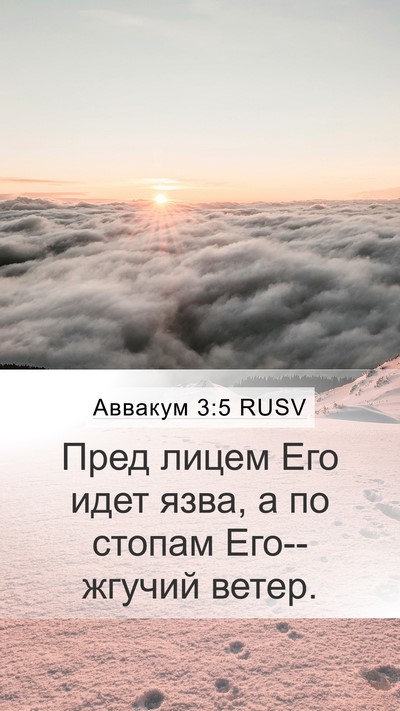 Аввакум 3:5 RUSV Bible Verse Image