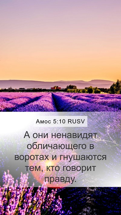 Амос 5:10 RUSV Bible Verse Image