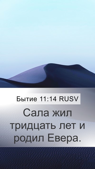 Бытие 11:14 RUSV Mobile Phone Wallpaper - Сала жил тридцать лет и - Mobile Bible Verse Wallpaper