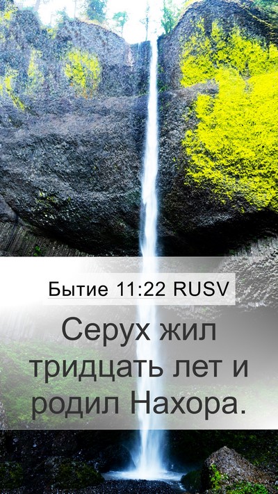 Бытие 11:22 RUSV Mobile Phone Wallpaper - Серух жил тридцать лет и - Mobile Bible Verse Wallpaper
