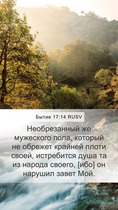 Бытие 17:14 RUSV Bible Verse Image