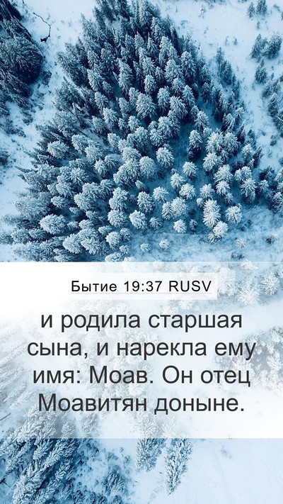 Бытие 19:37 RUSV Bible Verse Image