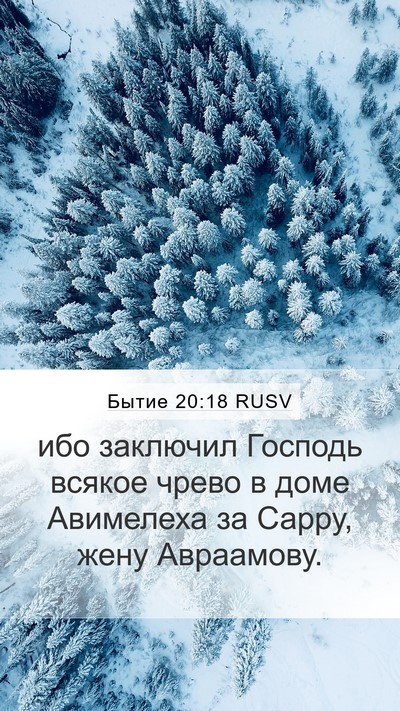 Бытие 20:18 RUSV Bible Verse Image