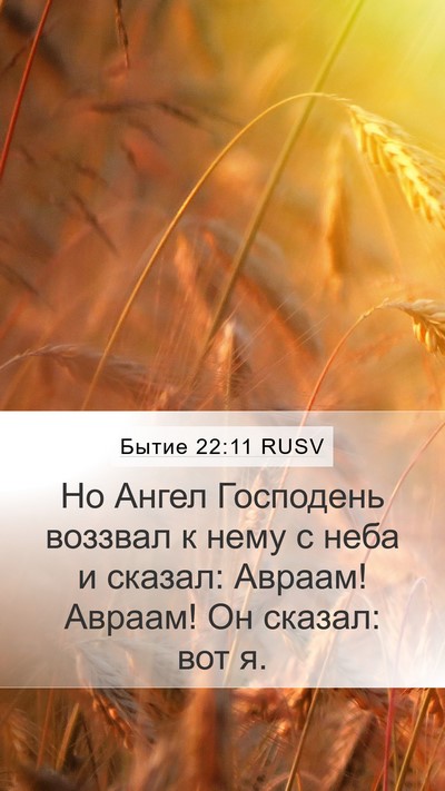 Бытие 22:11 RUSV Bible Verse Image