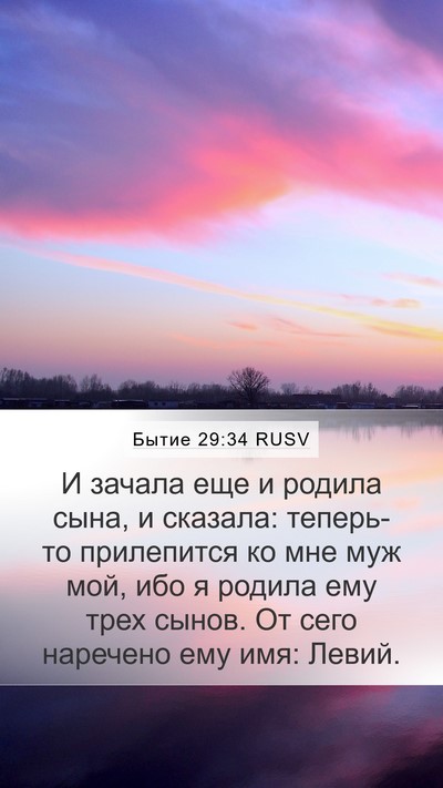 Бытие 29:34 RUSV Bible Verse Image