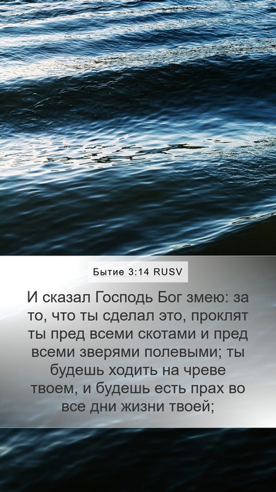 Бытие 3:14 RUSV Bible Verse Image