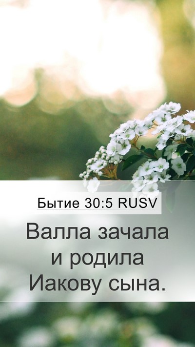 Бытие 30:5 RUSV Bible Verse Image