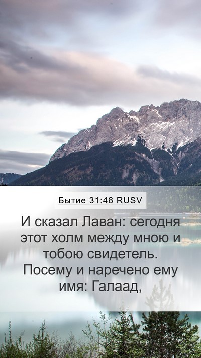 Бытие 31:48 RUSV Bible Verse Image