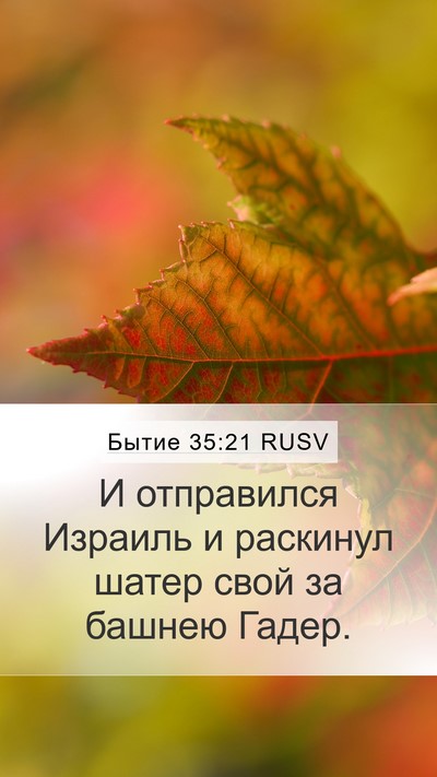 Бытие 35:21 RUSV Bible Verse Image