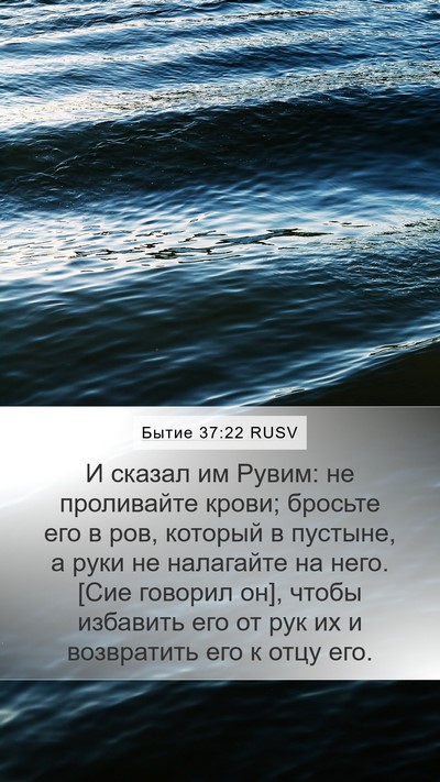 Бытие 37:22 RUSV Bible Verse Image