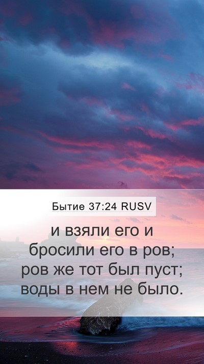 Бытие 37:24 RUSV Bible Verse Image