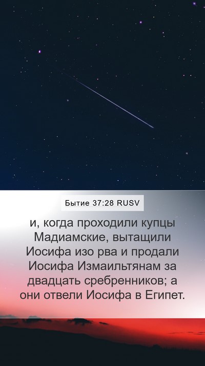 Бытие 37:28 RUSV Bible Verse Image