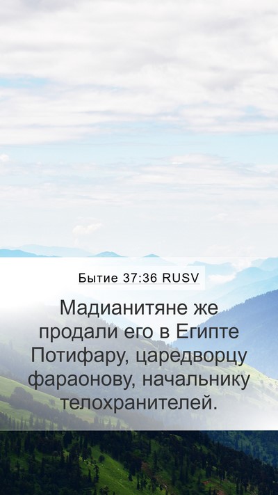 Бытие 37:36 RUSV Bible Verse Image