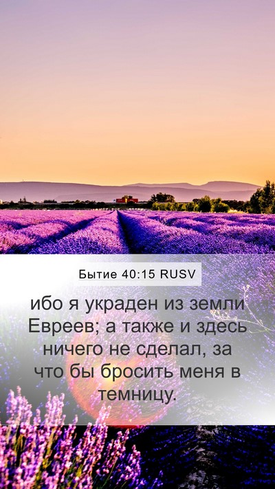 Бытие 40:15 RUSV Bible Verse Image