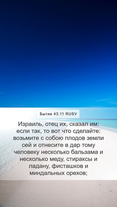Бытие 43:11 RUSV Bible Verse Image