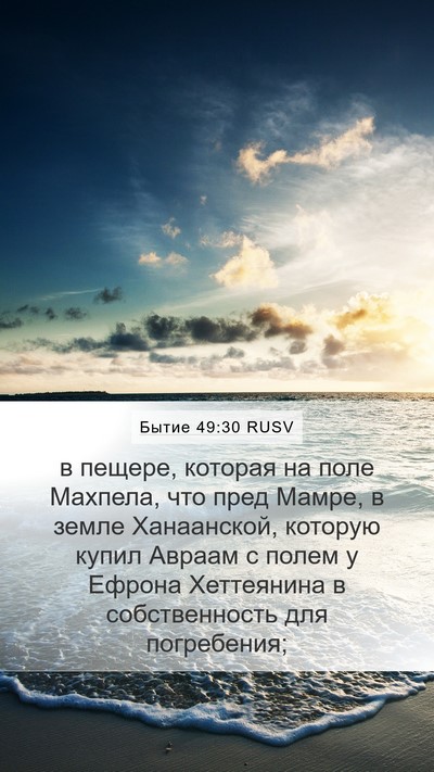 Бытие 49:30 RUSV Bible Verse Image
