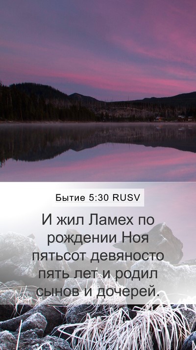 Бытие 5:30 RUSV Bible Verse Image
