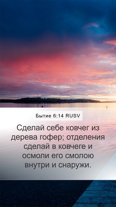 Бытие 6:14 RUSV Bible Verse Image