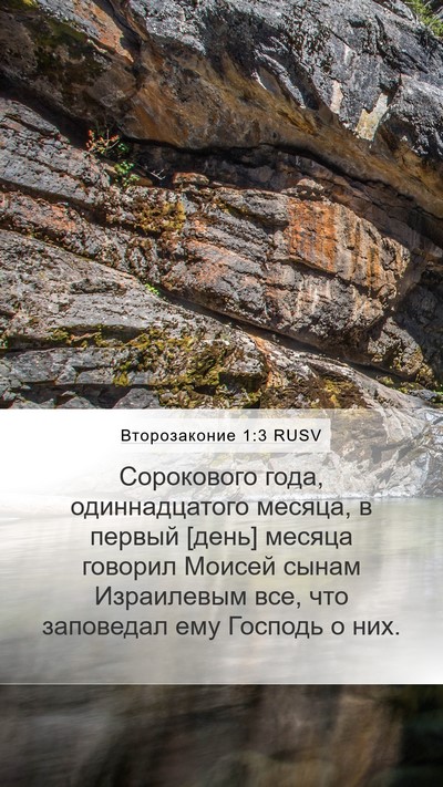 Второзаконие 1:3 RUSV Mobile Phone Wallpaper - Сорокового года, - Mobile Bible Verse Wallpaper