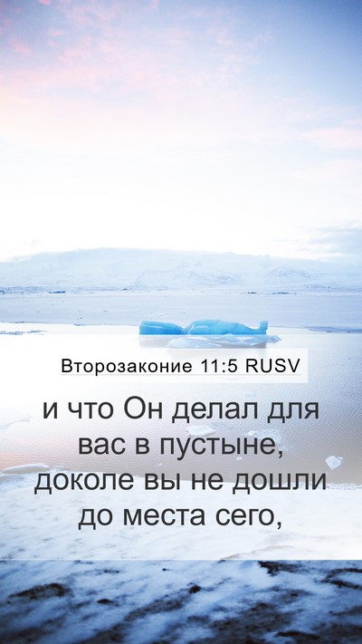 Второзаконие 11:5 RUSV Mobile Phone Wallpaper - и что Он делал для вас в - Mobile Bible Verse Wallpaper