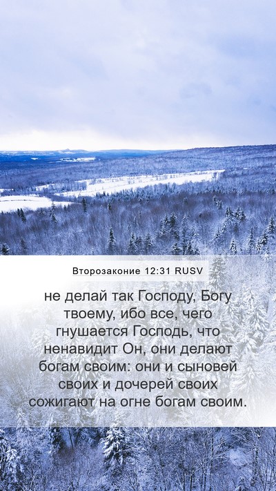 Второзаконие 12:31 RUSV Bible Verse Image