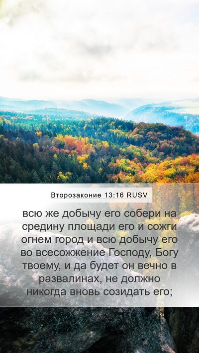 Второзаконие 13:16 RUSV Bible Verse Image