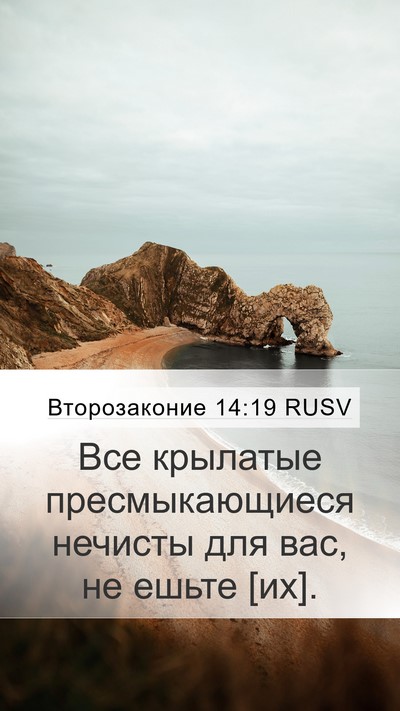 Второзаконие 14:19 RUSV Bible Verse Image