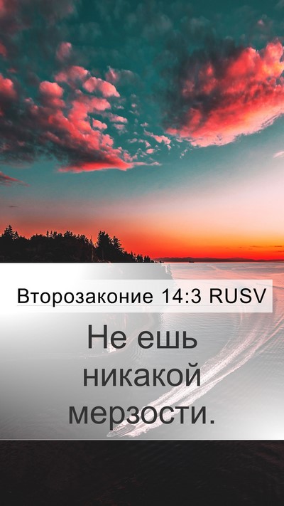 Второзаконие 14:3 RUSV Bible Verse Image