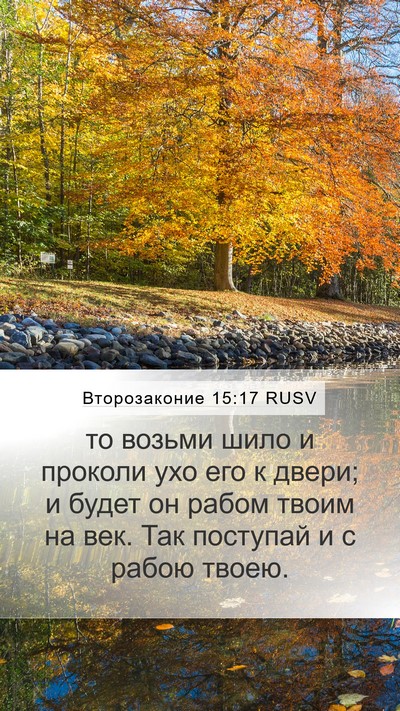 Второзаконие 15:17 RUSV Mobile Phone Wallpaper - то возьми шило и проколи - Mobile Bible Verse Wallpaper
