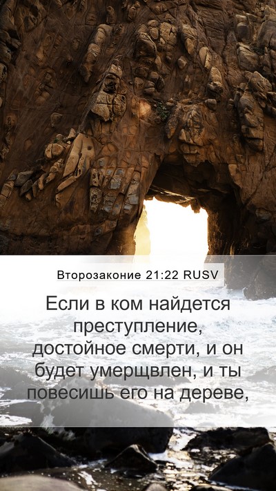 Второзаконие 21:22 RUSV Bible Verse Image
