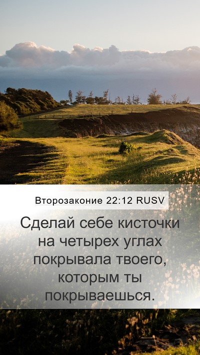 Второзаконие 22:12 RUSV Bible Verse Image
