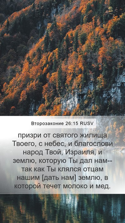 Второзаконие 26:15 RUSV Bible Verse Image