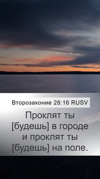 Второзаконие 28:16 RUSV Mobile Phone Wallpaper - Проклят ты [будешь] в - Mobile Bible Verse Wallpaper