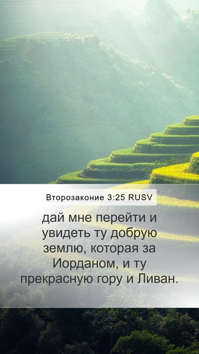 Второзаконие 3:25 RUSV Bible Verse Image