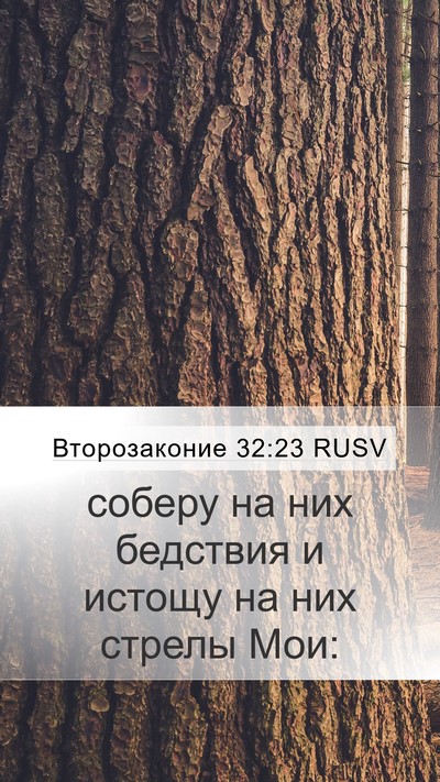 Второзаконие 32:23 RUSV Bible Verse Image