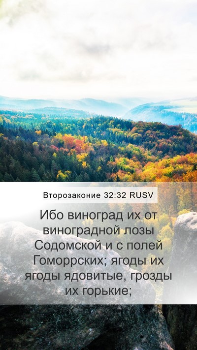 Второзаконие 32:32 RUSV Bible Verse Image