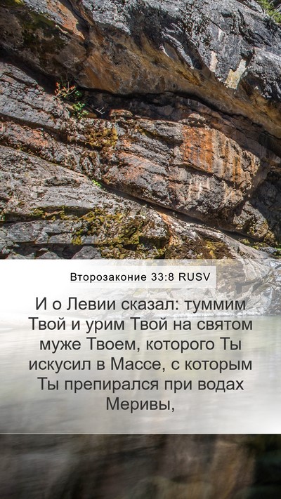Второзаконие 33:8 RUSV Bible Verse Image